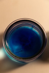 Ink in water top view