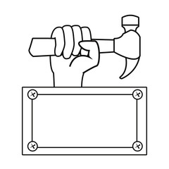hand hammer construction board