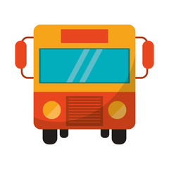 Public bus frontview symbol