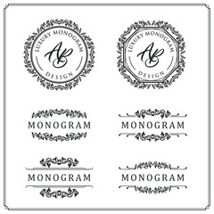 Luxury design set for wedding and decoration