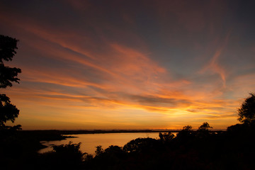 Beautiful Sunrise In The Brazilian Beach