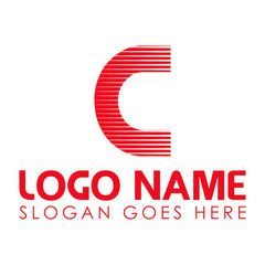 C Letter Logo. this is high resolution vector artwork. print ready vector design and ready to use his logo anywhere print and website.