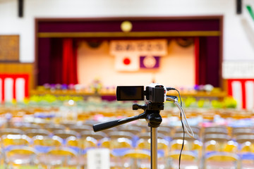 学校のイベントの記録撮影