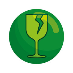 cup break fragile symbol