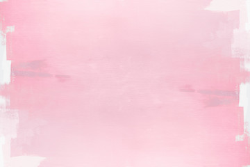 Pink paint on a canvas