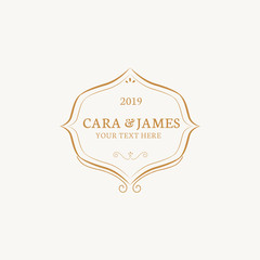 Wedding invitation emblem