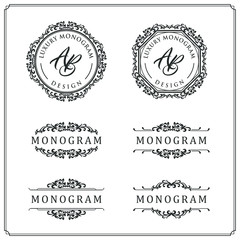 Luxury design set for wedding and decoration