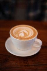 Coffee closeup on table