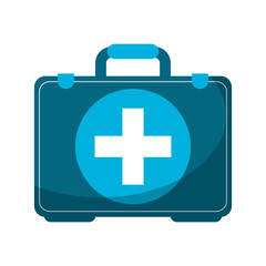 Obraz premium Medical first adis suitcase symbol