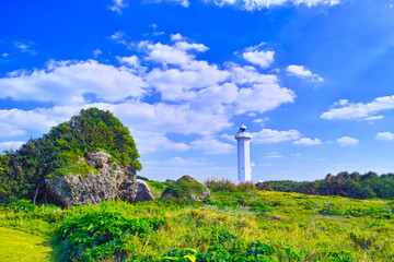 宮古島。東平安名崎の風景