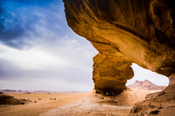Wadi Run Jordanina desierto