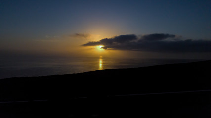Sunset in southern California