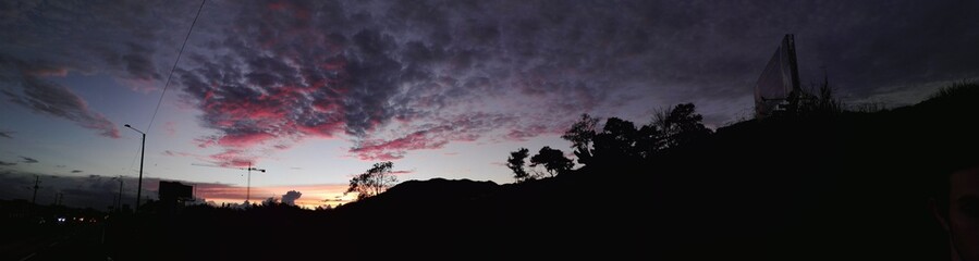 Sunset panoramical view