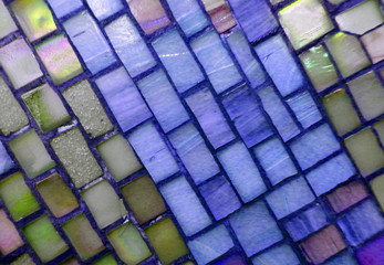 The texture of the natural material. Colored tiles.