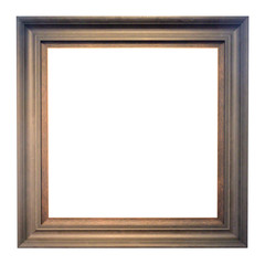 Brown Frame isolated on white background.