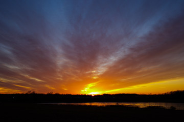Fototapeta na wymiar sunset sky clouds
