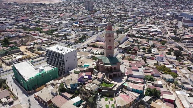 Aerial View of the Mosque Mohammed IV Center At Coquimbo Chile_03