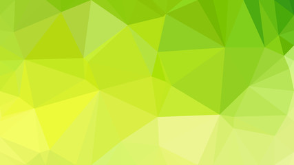Fototapeta na wymiar Green and Yellow Low Poly Abstract Background Design Illustrator