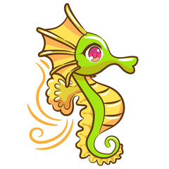 seahorse vector clipart