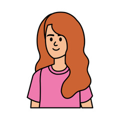 beautiful young woman character