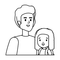 father with daughter characters