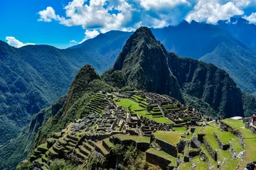 Deurstickers Machu Picchu Inca Architecture