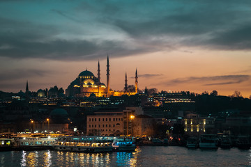 night in Istanbul, Turkey