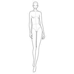 Fashion Figure Template 10 Head