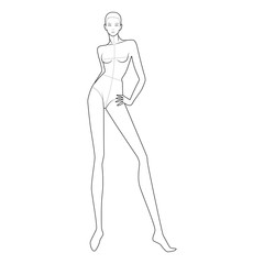 Fashion Figure Template 10 Head