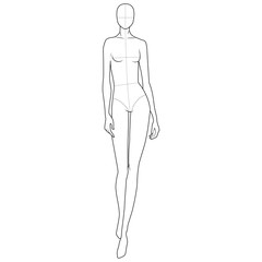 Fashion Figure Template 10 Head