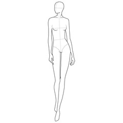 Fashion Figure Template 10 Head