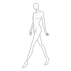 Fashion Figure Template 10 Head