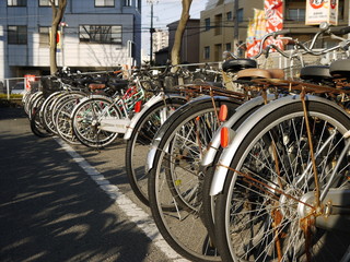Bicycles in Fukuoka