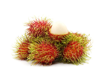 rambutan isolated on white background