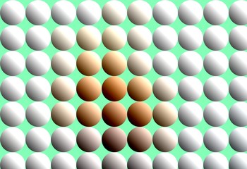 spheres on a background