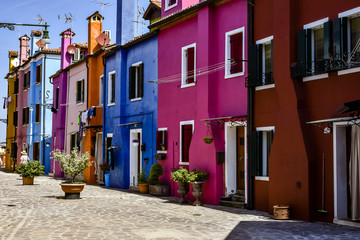 Fototapeta na wymiar The colors of Burano Italy