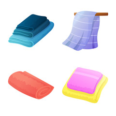 Isolated object of kitchen and beach icon. Set of kitchen and hygiene stock symbol for web.