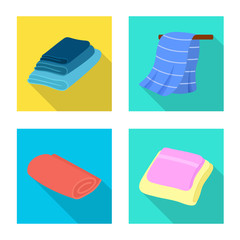 Vector design of soft and clean logo. Collection of soft and household stock vector illustration.