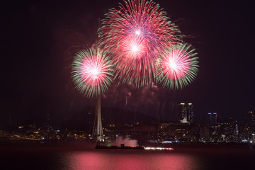 Fototapeta premium Fireworks Contest Macao
