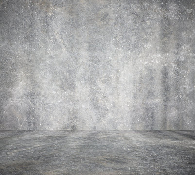 concrete wall, grey background © vlntn