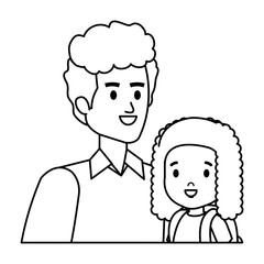 father with daughter characters