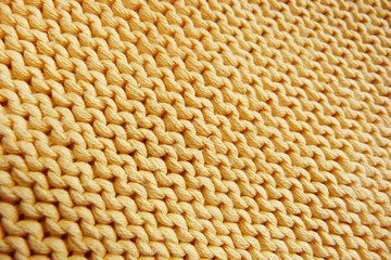 yellow wool fabric knitted linen wool macro canvas for decoration natural dyes