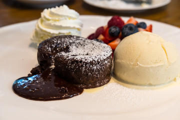 chocolate lava dessert
