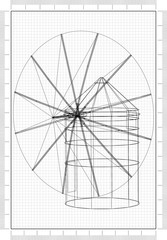 Windmill Architect Blueprint 
