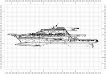 Yacht Architect Blueprint 