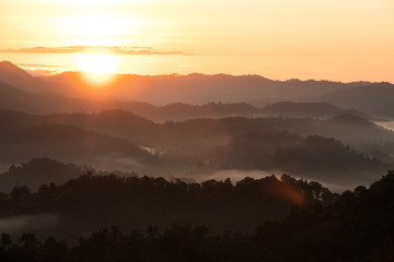 sunrise over mountain