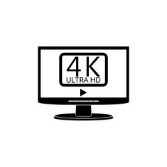 Television with 4k Ultra HD video technology