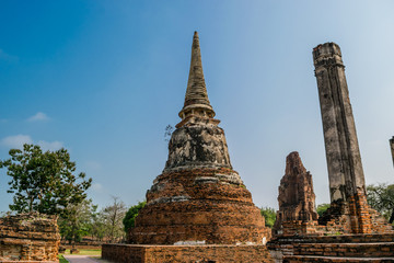 Fototapeta premium Wat Phra Mahathat in Ayutthaya Thailand