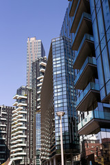Fototapeta premium Milan - Modern residential building in Porta Nuova district one of the main business districts of Milan, Lombardy Italy