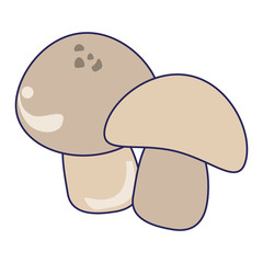Mushroom vegetarian food symbol